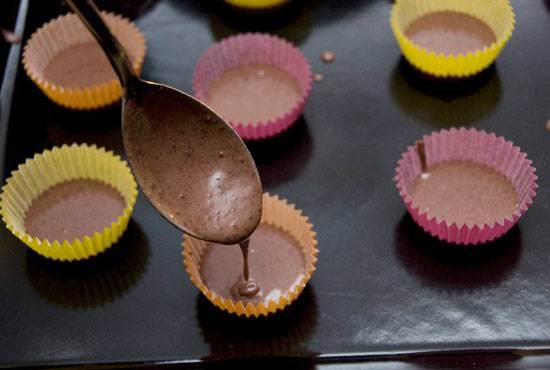 Cupcakes Francine - Remplissage des moules