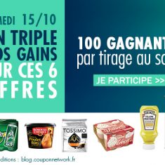 Jeu concours Triplement des gains Coupon Network